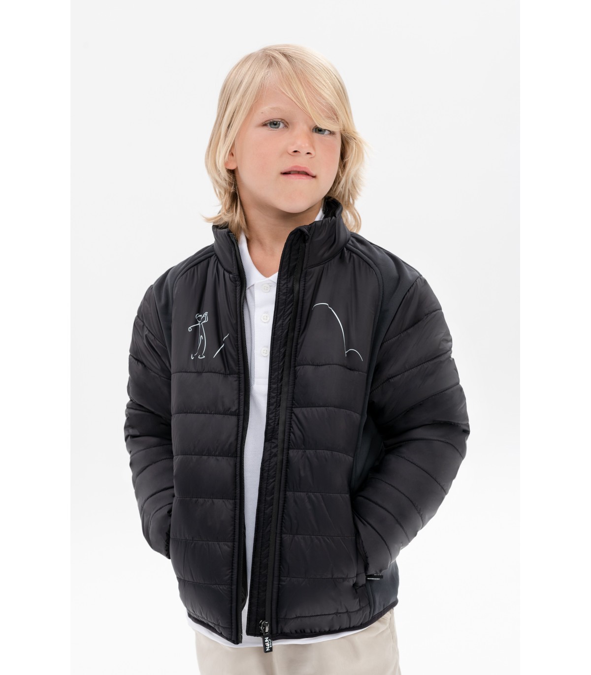 Boy's Golf Jacket Black