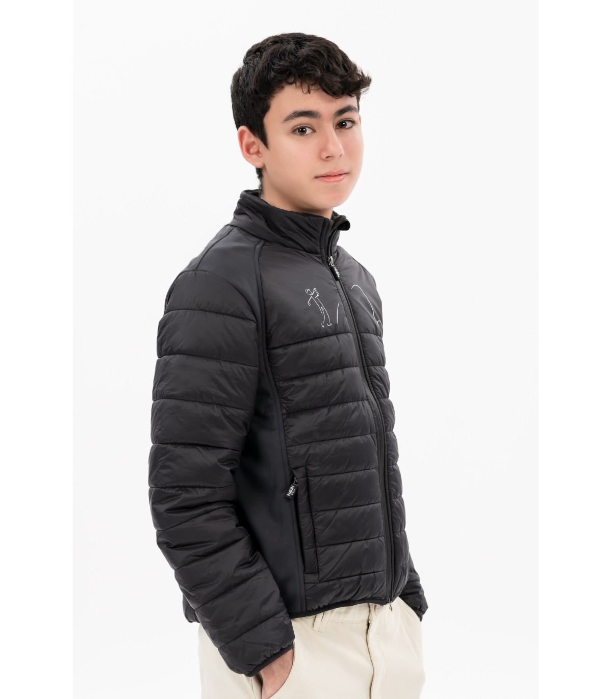 Boy's Golf Jacket Black